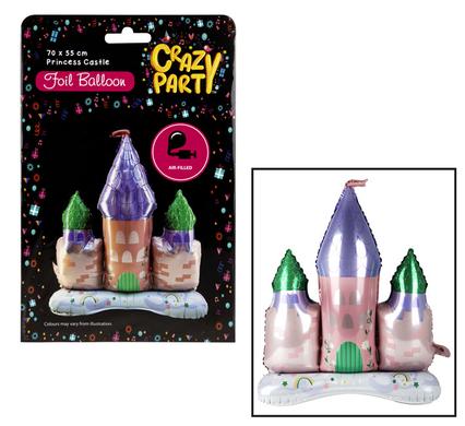 Foil Balloon Princess Castle 70 x 55cm