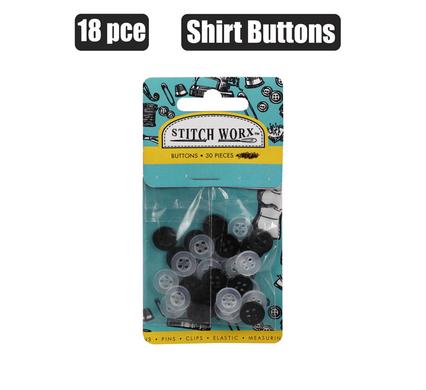 Shirt Buttons Small 18 piece