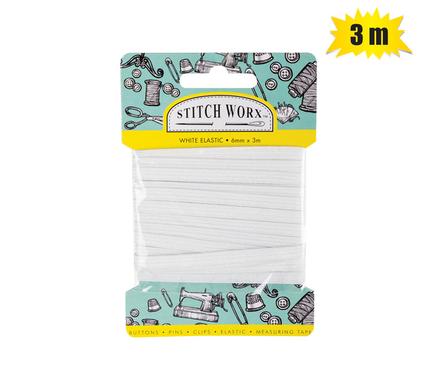 Haberdashery Elastic 6mm x 3m