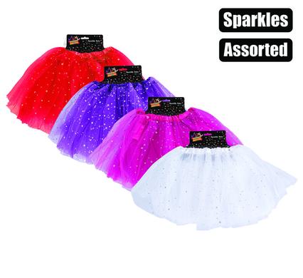 Tutu Sparkly Age 3-6 Assorted each