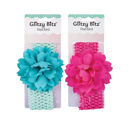 Head Band with Flower Assorted each