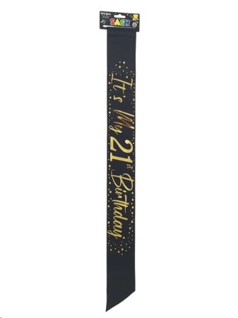 Sash 21st Gold