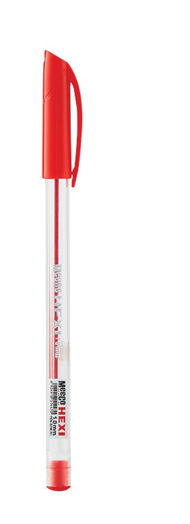 Hexi Ballpoint Pen Red (Single Pen) Medium 1.0mm