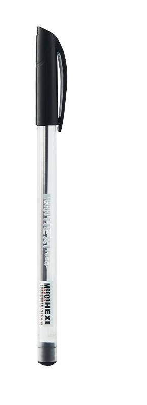 Hexi Ballpoint Pen Black (Single Pen) Medium 1.0mm
