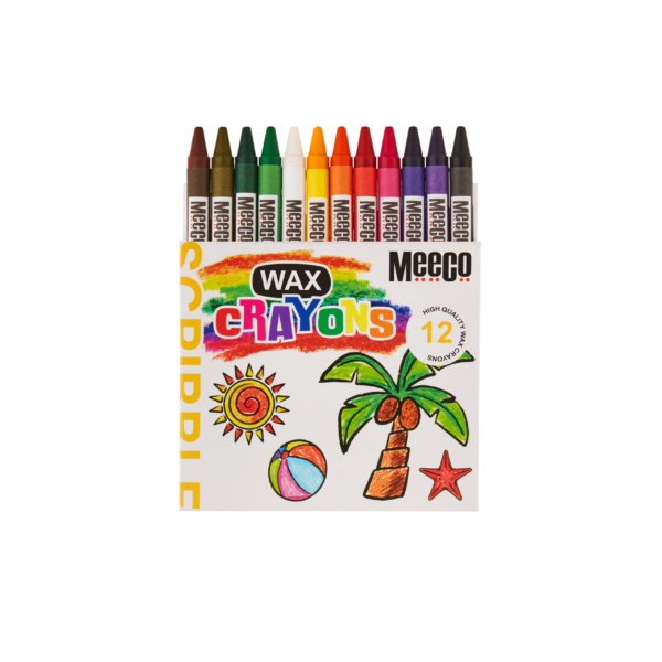 Wax Crayons Standard 12's - Meeco