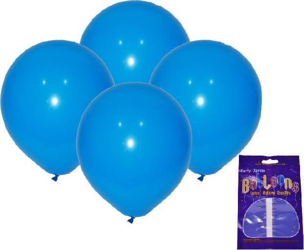 Latex Standard Balloons Blue 10's