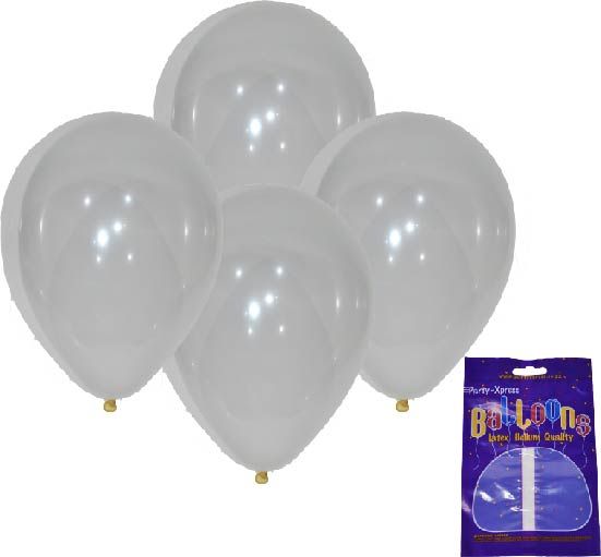 Latex Standard Balloons Clear 10's