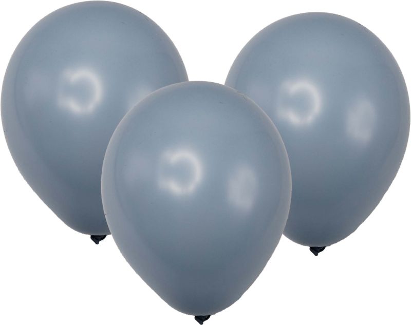 Latex Standard Balloons Dusty Blue 10's