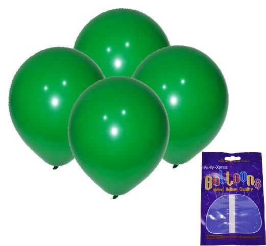 Latex Standard Balloons Green 10's