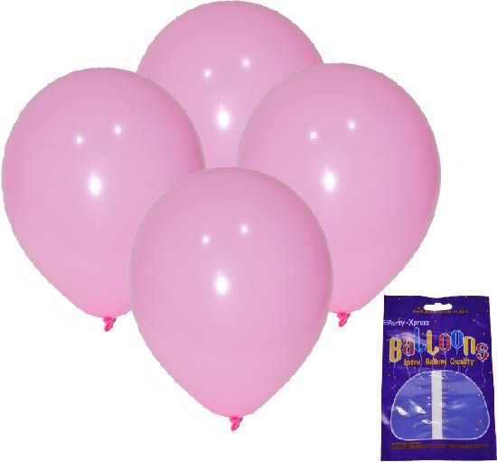 Latex Standard Balloons Light Pink 10's