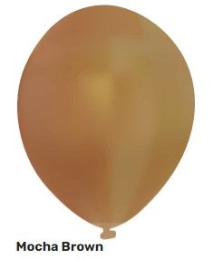 Latex Standard Balloons Mocca Brown 10's
