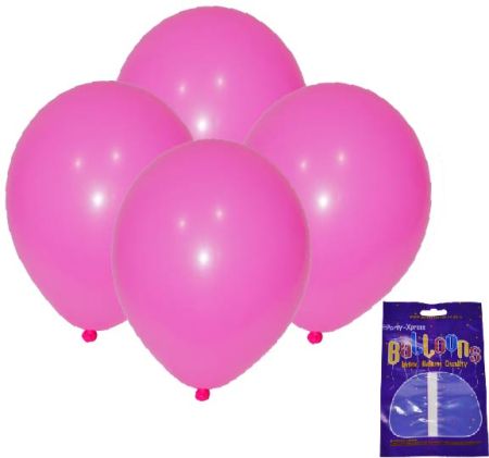 Latex Standard Balloons Neon Pink 10's