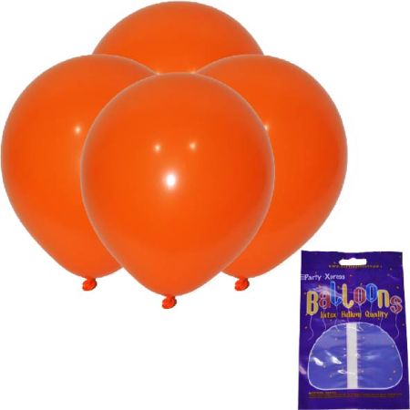 Latex Standard Balloons Orange 10's