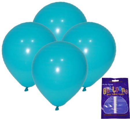 Latex Standard Balloons Caribbean Blue 10's