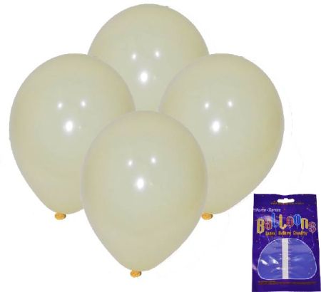 Latex Standard Balloons Vanilla Cream 10's
