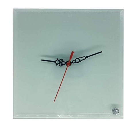 Glass Clock Custom Sublimation Print 20x20 cm