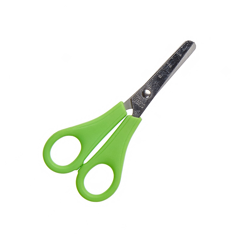ECONOMY SCHOLASTIC SCISSORS 130MM GREEN RIGHT