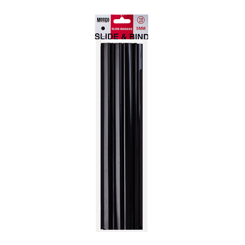 A4 SLIDE BINDERS 5MM BLACK