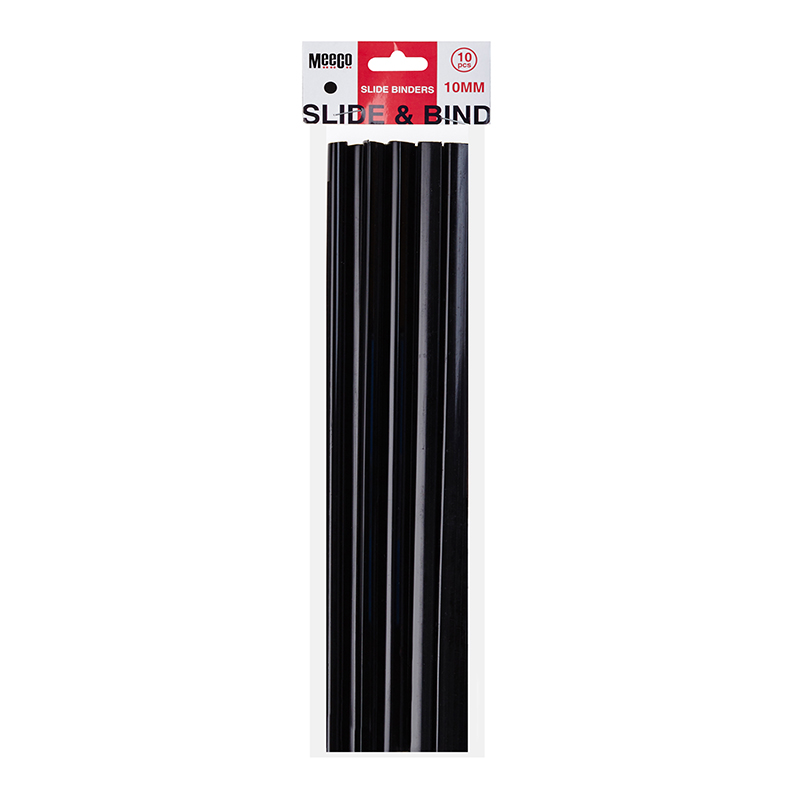A4 SLIDE BINDERS 10MM BLACK