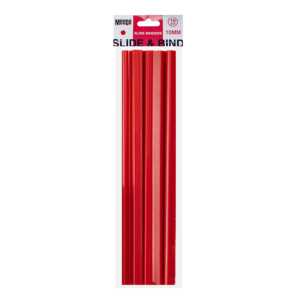 A4 SLIDE BINDERS 10MM RED