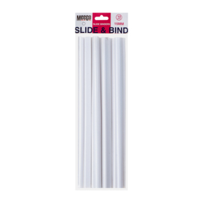 A4 SLIDE BINDERS 15MM WHITE