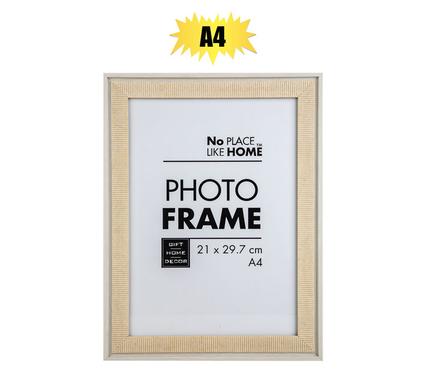 Picture Frame A4 MDF with Striped Border