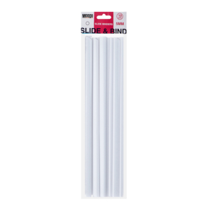 A4 SLIDE BINDERS 5MM WHITE