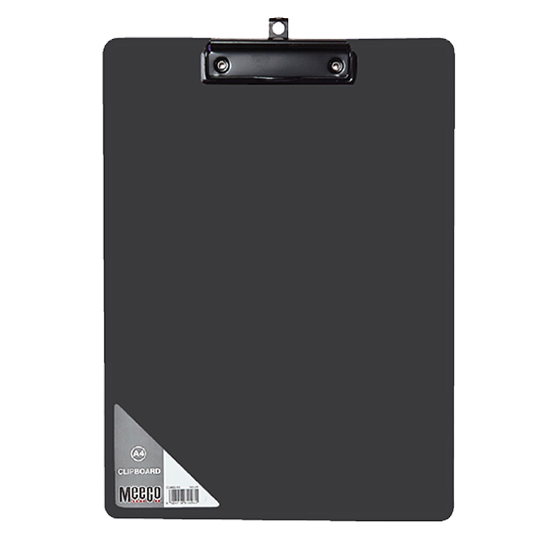 CLIPBOARD: A4 PP FOAM SINGLE SIDED BLACK