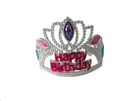Tiara Plastic Happy Birthday